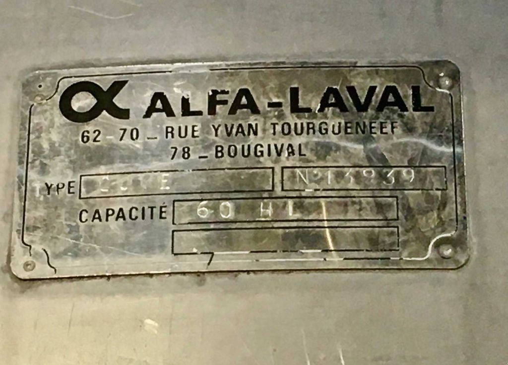 Sonstige Obsttechnik & Weinbautechnik typu Alfa Laval | Cuve inox - Circuit coquillé - 60 HL, Gebrauchtmaschine w Monteux (Zdjęcie 10)